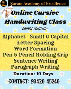 Zaram Academy of Excellence - Handwriting