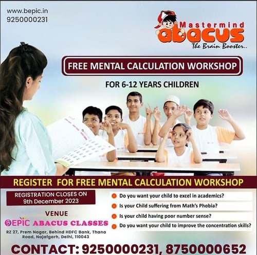 BEPIC After School-FREE MENTAL CALCULATION WORKSHOP