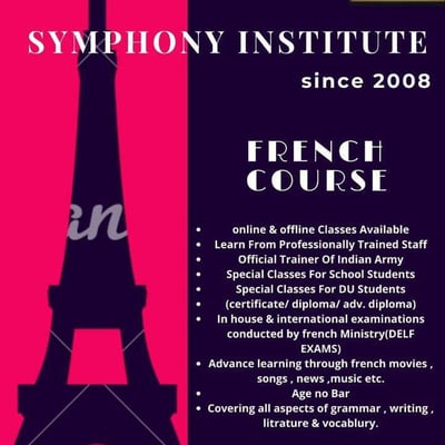 SYMPHONY MUSIC ACADEMY-FRENCH COURSE