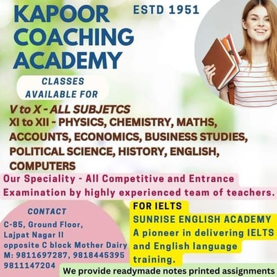Kapoor Coaching Academy-Tuitions Classes