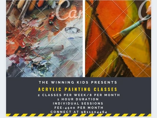 Winning Kids-ACRYLIC PAINTING CLASSES