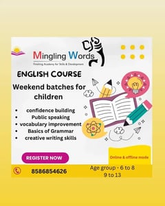 Mingling words-English Course weekend batches for children