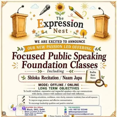 The Expression Nest-Public Speaking Foundation Classes