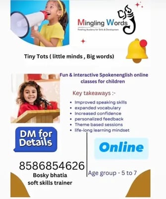 Mingling words-Fun And Interactive Spoken English Classes for Children