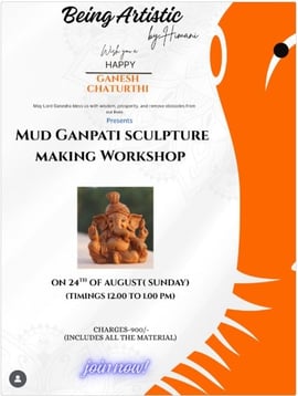 Being Artistic by Himani - Mud Ganpati Sculpture Making Workshop