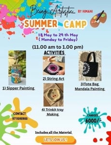 Being Artistic by himani-Summer Camp for Kids