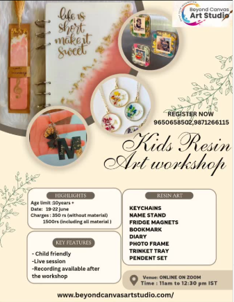 Beyond Canvas Art Studio  -  Resin Art Workshop for Kids