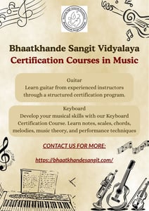 Bhaatkhande Sangit Vidyalaya-Certified Music Courses for Guitar and Keyboard