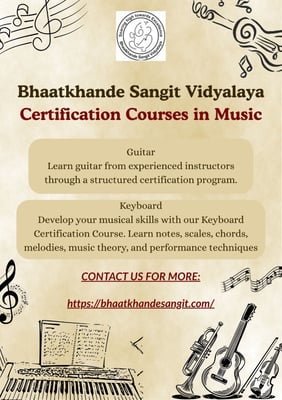 Bhaatkhande Sangit Vidyalaya-Certified Music Courses for Guitar and Keyboard
