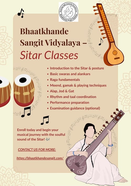 Bhaatkhande Sangit Vidyalaya-Sitar Classes for Aspiring Musicians