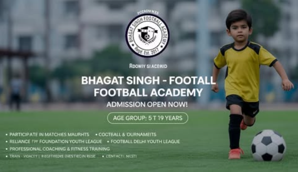 Bhagat Singh Football Academy  -  Admissions Open