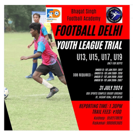 Bhagat Singh Football Academy-Youth League Trial