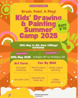 Brain Booster Academy  -  Kid's Drawing & Painting Summer Camp 2025