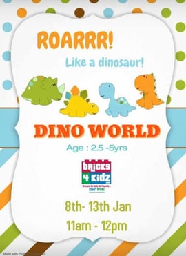 Bricks4 Kidz-Dino world Roarrr like a dinosaur