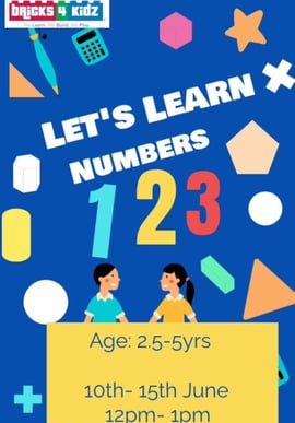 Bricks4 Kidz-Lets Learn Numbers 1,2,3