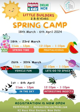 Bricks4 Kidz-Little Builders Spring Camp