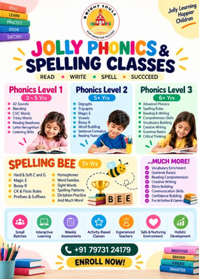 Brightsouls Preschool-Jolly Phonics and Spelling Classes for Kids