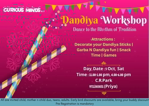 Curious Minds DIY-Dandiya workshop