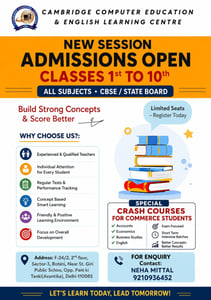 Cambridge Computer Education-Academic Classes for Classes I to X
