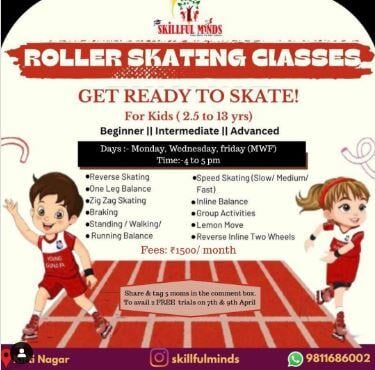 SKILLFUL MINDS ROLLER SKATING CLASSES (April)