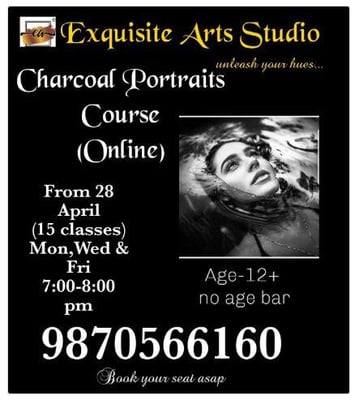Exquisite Arts Studio: Charcoal Portraits Course