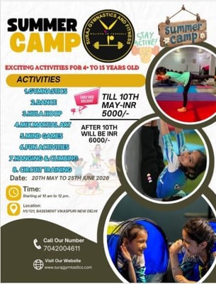 Suraj Gymnastics and Fitness- SUMMER CAMP