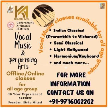 kreetti Arts: Vocal Music & performing Arts