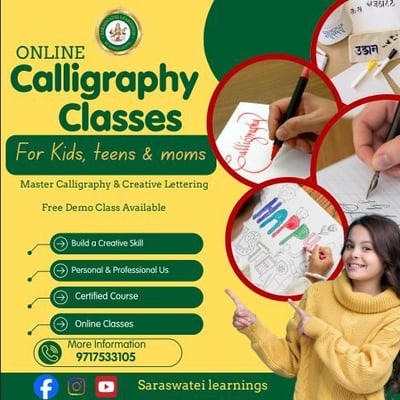 Saraswatei Learnings:Online Calligraphy Classes