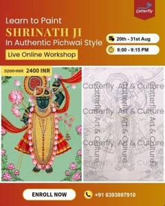 Catterfly Art and Culture-Shrinath Ji Pichwai Painting Workshop