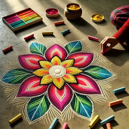 Chalk Rangoli