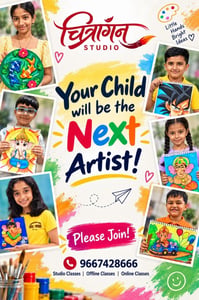Chitrangan Studio-Birthday Art Party for Kids Creative Activities and Fun Games