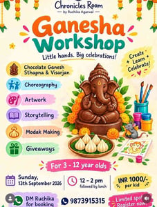 Chronicles Room-Ganesha Workshop for Kids