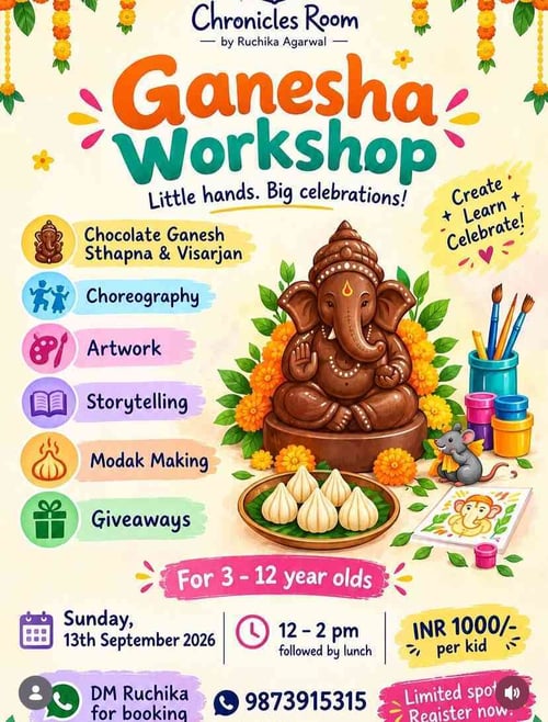 Chronicles Room-Ganesha Workshop for Kids