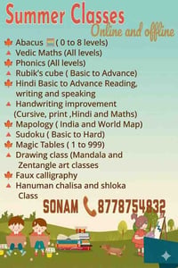 Classes By Sonam Gupta-Summer Camp 2026