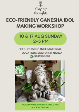 Claying Thoughts Pottery Studio  -  Ganesha Idol Making Workshop