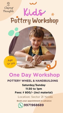 Claying Thoughts Pottery Studio  -  Kids Pottery Workshop