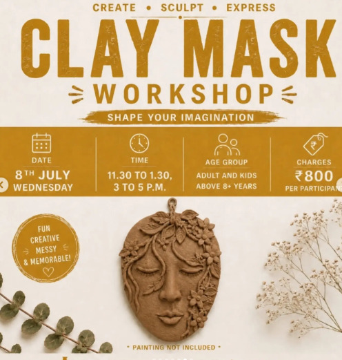 Claying Thoughts Pottery Studio-Clay Mask Workshop