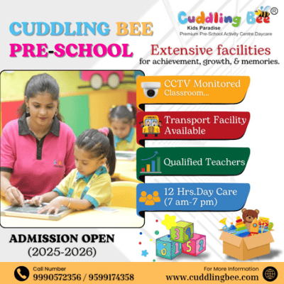 Cuddling Bee Preschool  -  Admissions Open For kids