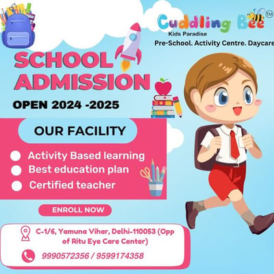 Cuddling Bee Preschool-Admission Open 2024-2025