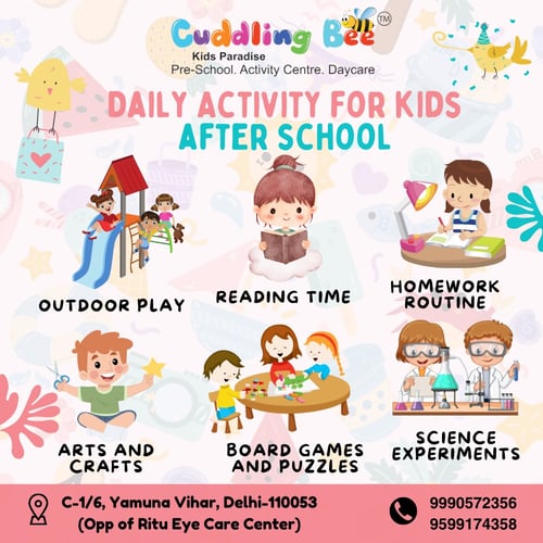 Cuddling Bee Preschool- Daily activity for kids
