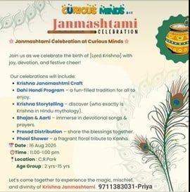 Curious Minds DIY  -   Krishna Janmashtami Celebration