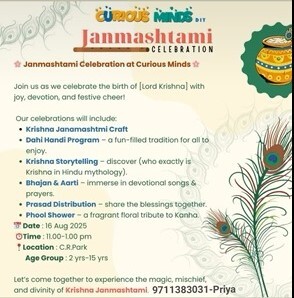 Curious Minds DIY  -   Krishna Janmashtami Celebration