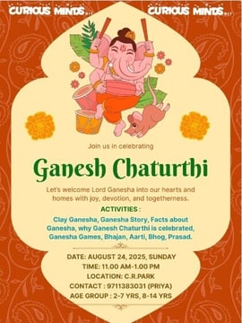 Curious Minds DIY  -  Ganesh Chaturthi Workshop