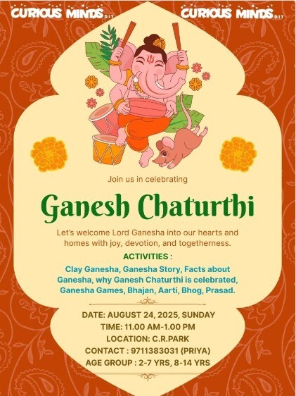 Curious Minds DIY  -  Ganesh Chaturthi Workshop