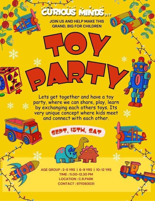 Curious Minds DIY - Kids Toy Party