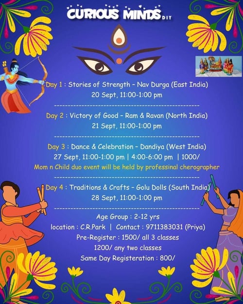 Curious Minds DIY - Navratri Special Workshop