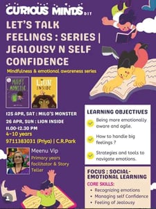 Curious Minds DIY-Emotional Awareness Workshop for Kids