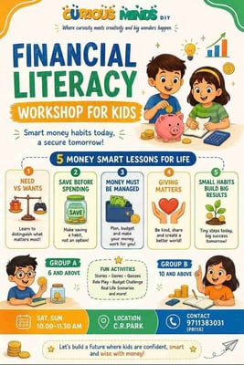 Curious Minds DIY-Financial Literacy Workshop for Kids