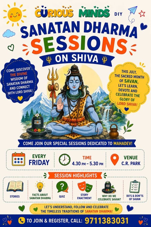 Curious Minds DIY-Sanatan Dharma Sessions for Kids