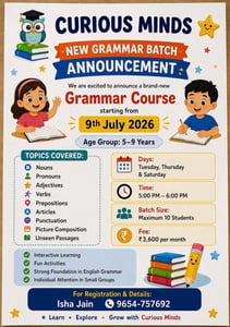 Curious Minds by Isha-Grammar Classes for Kids